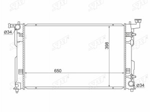 РАДИАТОР SAT TY0003SV50