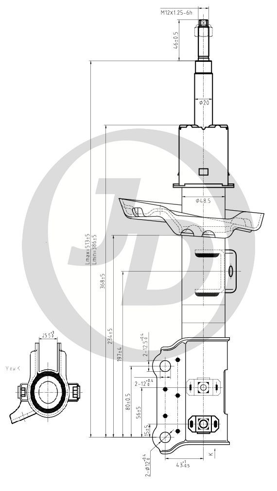 СТОЙКА ГАЗОМАСЛЯНАЯ JD JAS0547