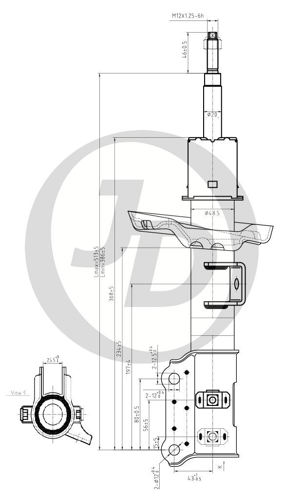 СТОЙКА ГАЗОМАСЛЯНАЯ JD JAS0548 СТОЙКА ГАЗОМАСЛЯНАЯ JD JAS0548