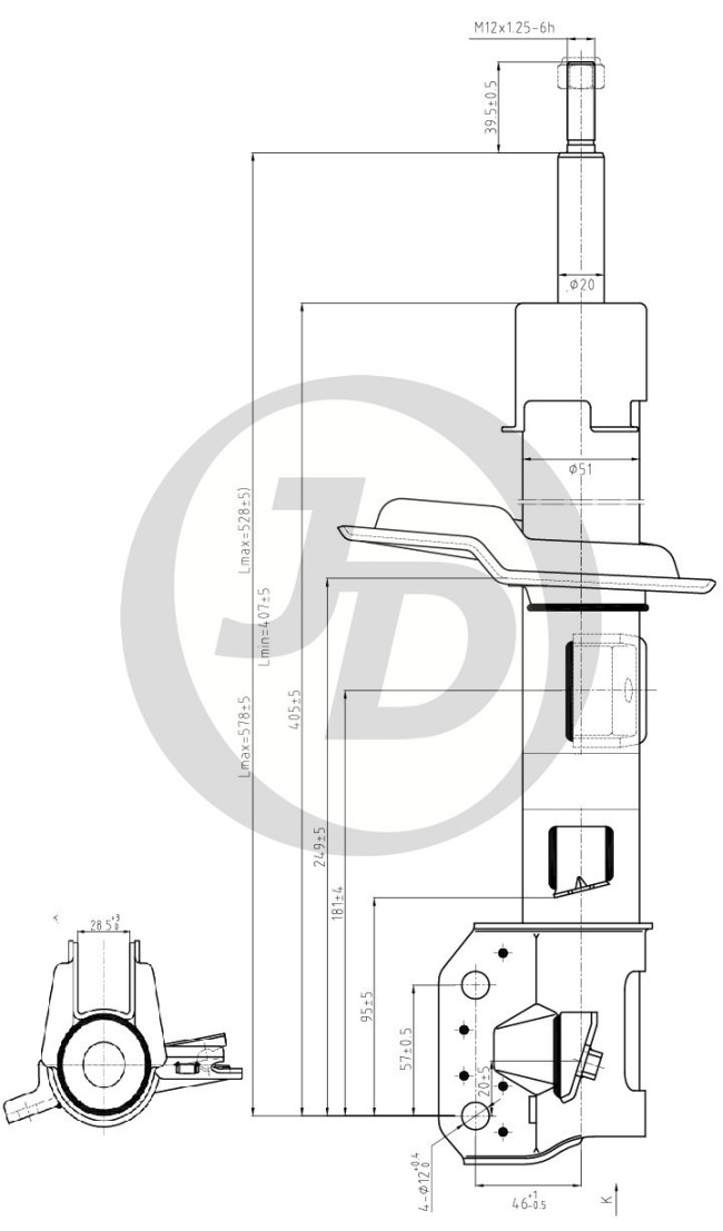 СТОЙКА ГАЗОМАСЛЯНАЯ JD JAS0549 СТОЙКА ГАЗОМАСЛЯНАЯ JD JAS0549