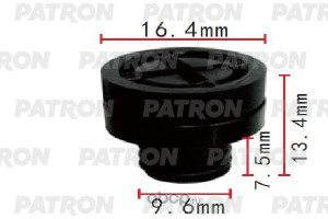КЛИПСА ПЛАСТМАССОВАЯ: ПРОБКА РАДИАТОРА PATRON P371945