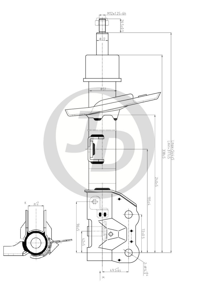 СТОЙКА ГАЗОМАСЛЯНАЯ JD JAS0576 СТОЙКА ГАЗОМАСЛЯНАЯ JD JAS0576