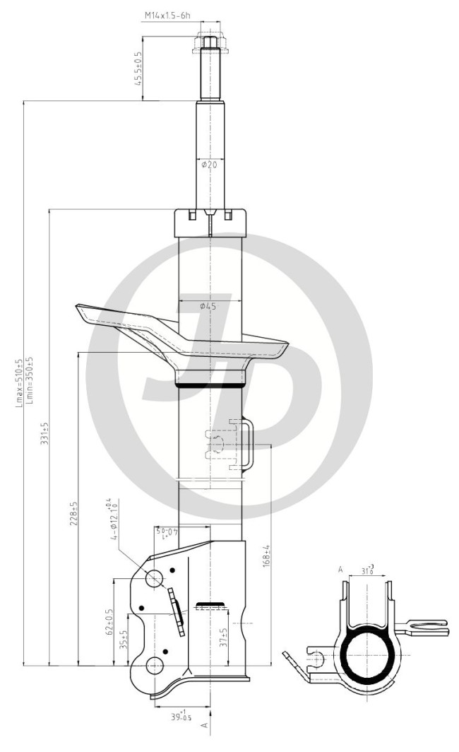 СТОЙКА ГАЗОМАСЛЯНАЯ JD JAS0587