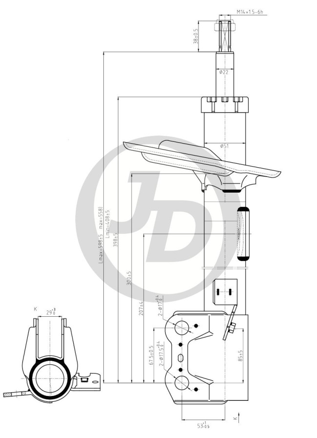 СТОЙКА ГАЗОМАСЛЯНАЯ JD JAS0651 СТОЙКА ГАЗОМАСЛЯНАЯ JD JAS0651