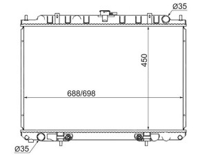 РАДИАТОР СИСТЕМЫ ОХЛАЖДЕНИЯ ДВС SAT NS0005U30